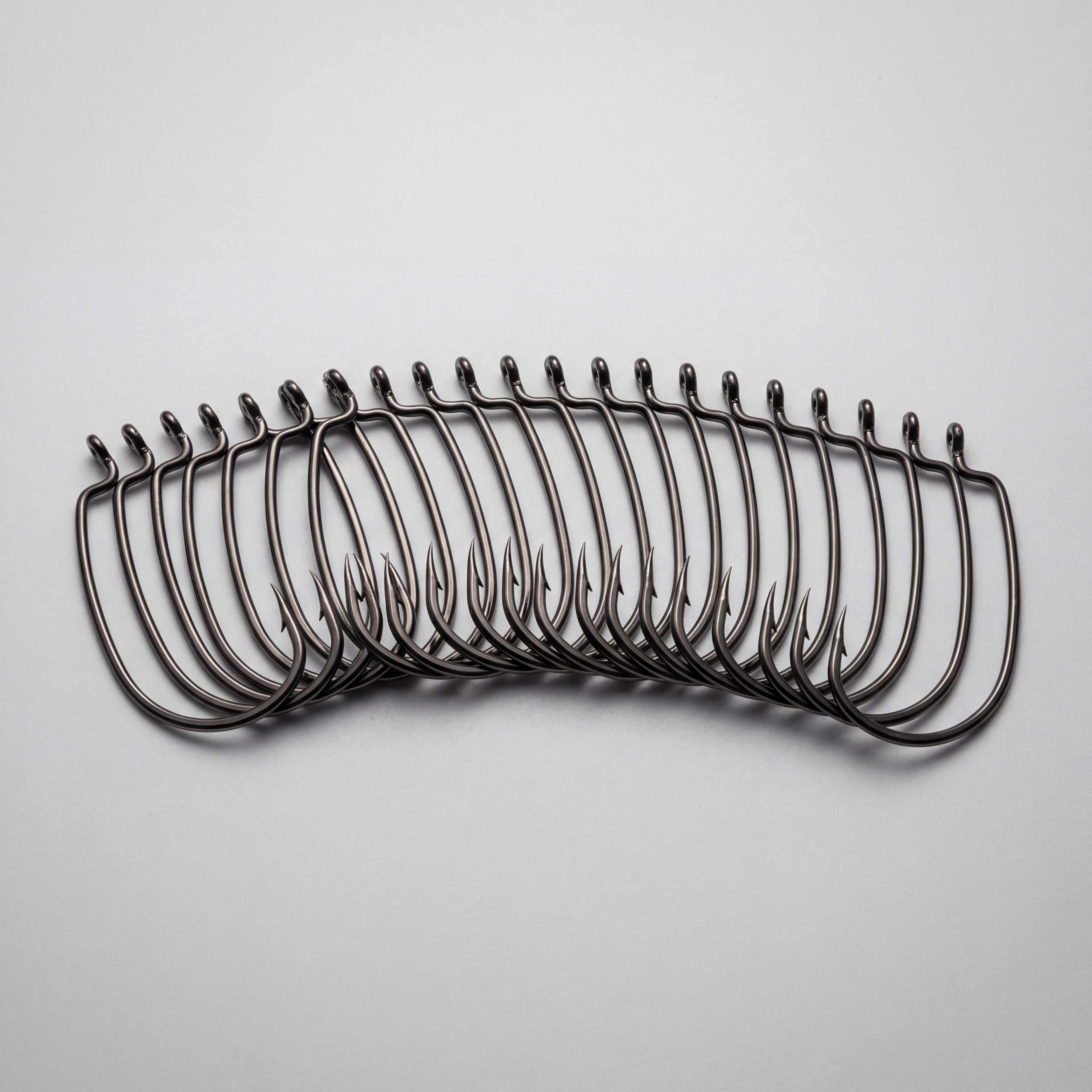 Offset Worm Hooks, 3/0, Pack of 25