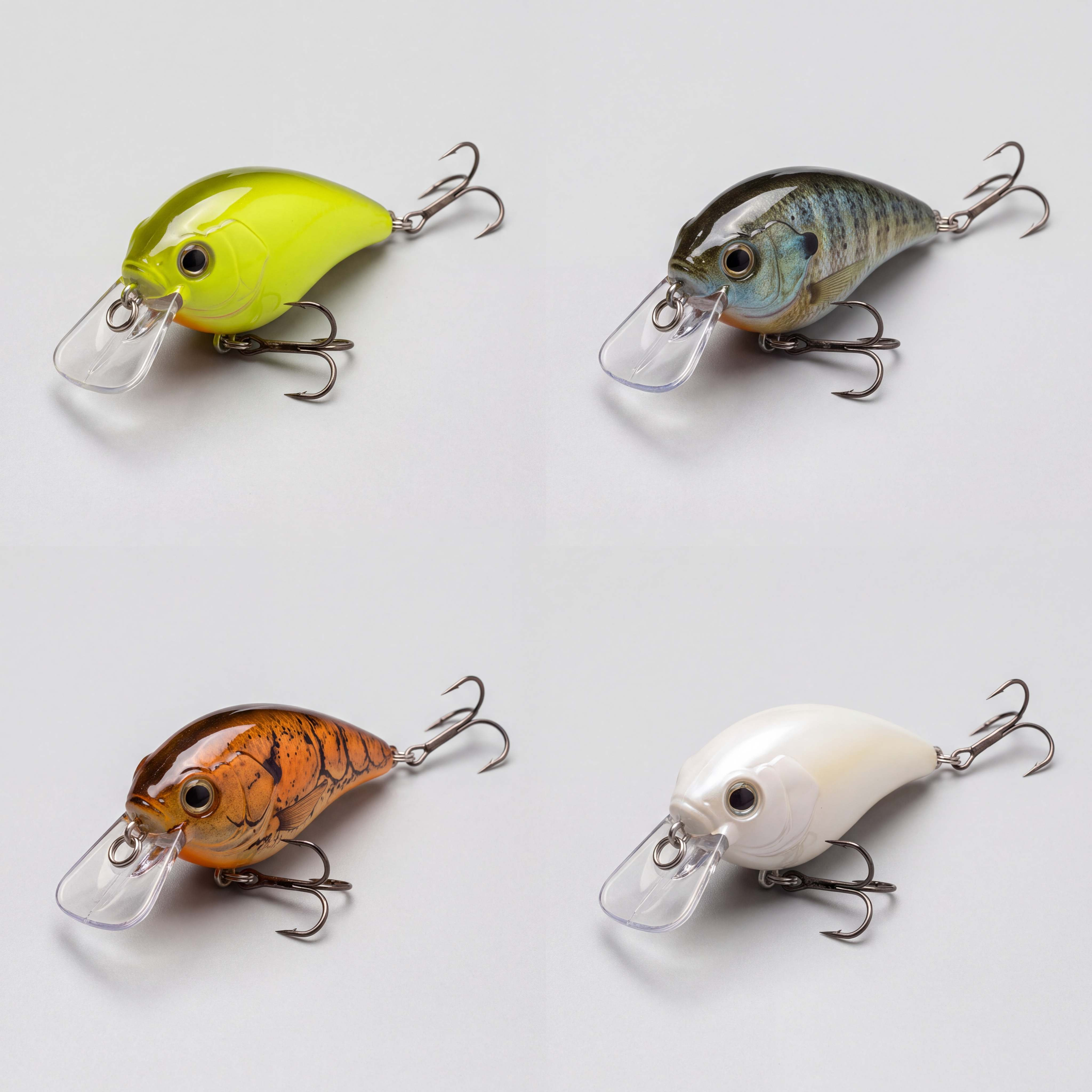 Squarebill Crankbait Set of 4